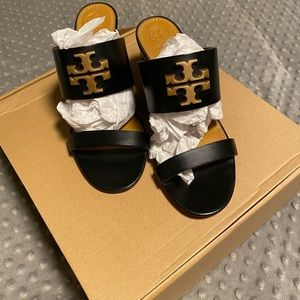 Tory Burch Everly Sandal-wedge heels. 3in.